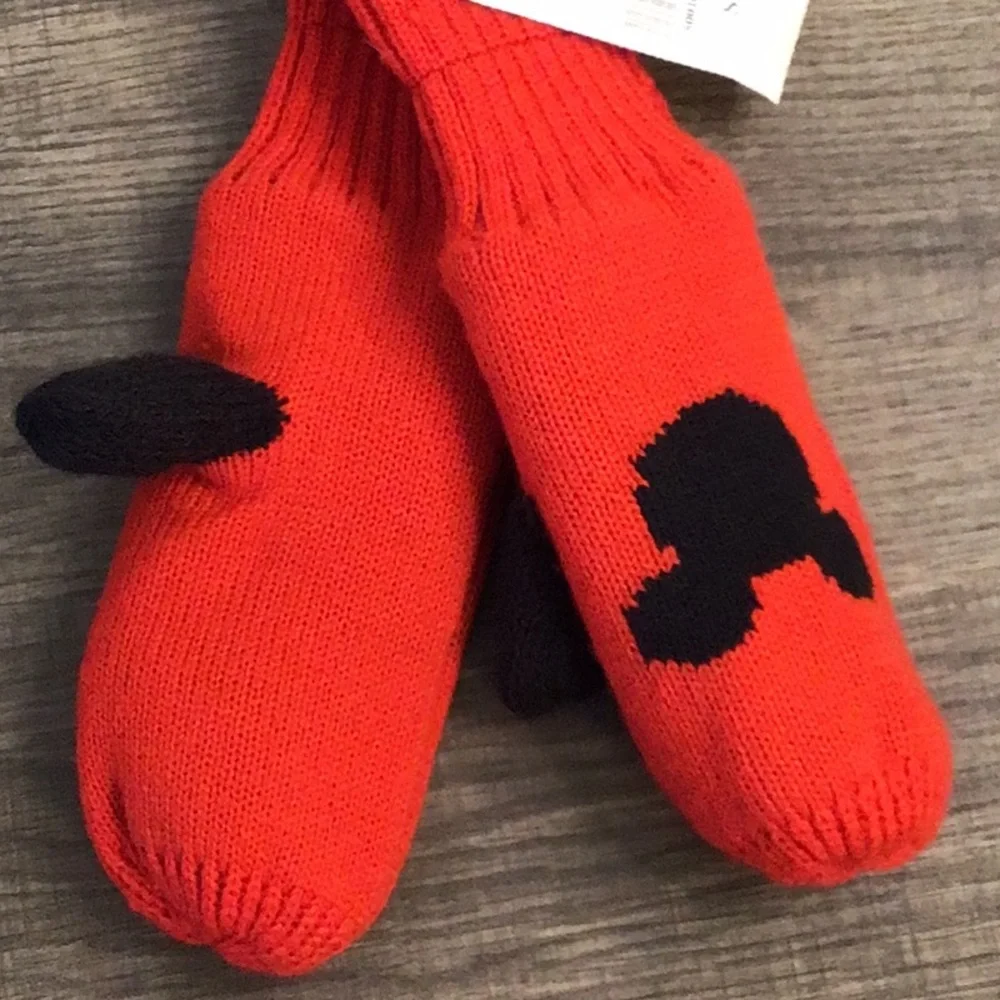 GAP Kids Red and Black Mittens